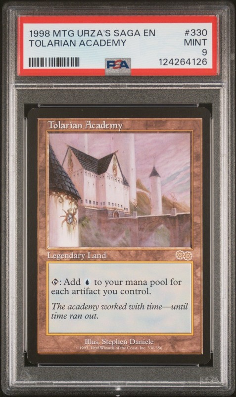 1998 MAGIC THE GATHERING MTG TOLARIAN  ACADEMY URZA'S SAGA PSA 9