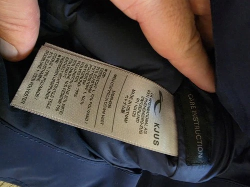 Kjus Blue Corviglia Down Vest Puffer  NWOT 52 Large Men's Golf  image 5