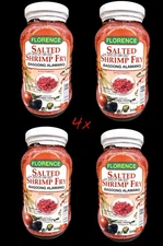 Florence Bagoong Alamang Salted Shrimp Fry, 340grama (4 Bottles) Lot Of 4
