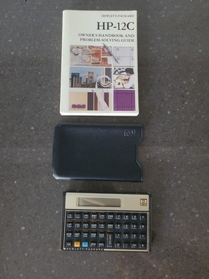 HP 12C  Financial Calculator Hewlett Packard WORKING Batteries Incl. & Manual