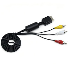 1Pcs 6Ft AV Cable for Ps2/Ps1/Playstation AV to RCA Composite Audio