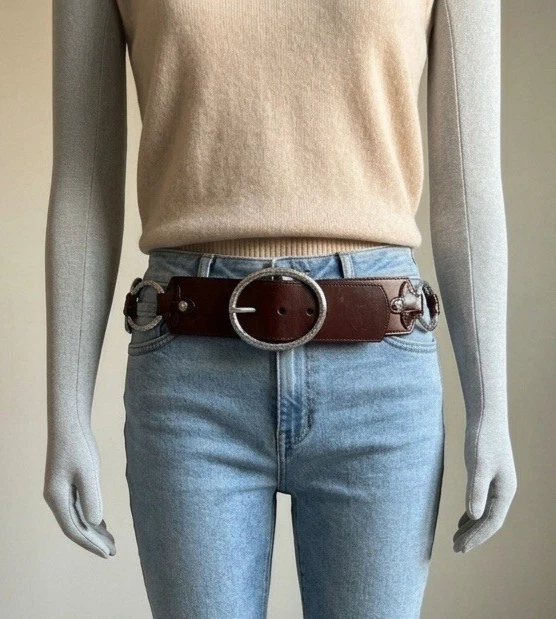 Brown Leather Chain Belts for Women for sale | eBay