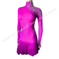 jz Handmade Women Samba Ballroom Swing Salsa Rumba Latin Dance Dress RHYTHM