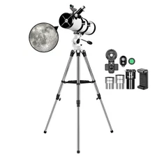 650130 Reflector Astronomical Telescope 130X for Moon Watching w/ Stargazing APP