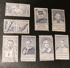 Erinnophilie : vignette timbre répertorié catholique 1918 ? lot 26023