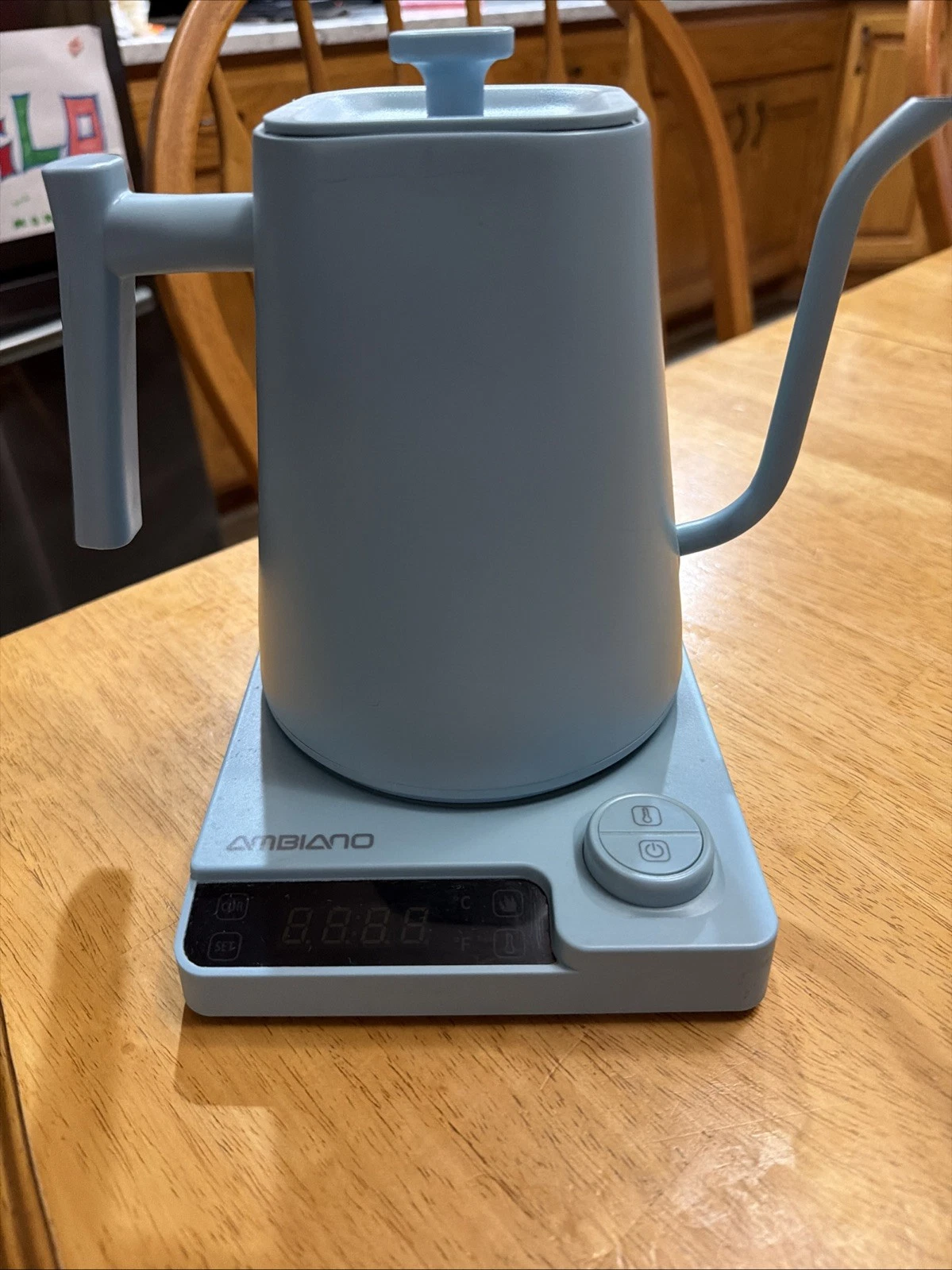 Ambiano BLUE Gooseneck Stainless Steel Electric Pour Over Kettle, guc, WORKS!
Opens in a new window
