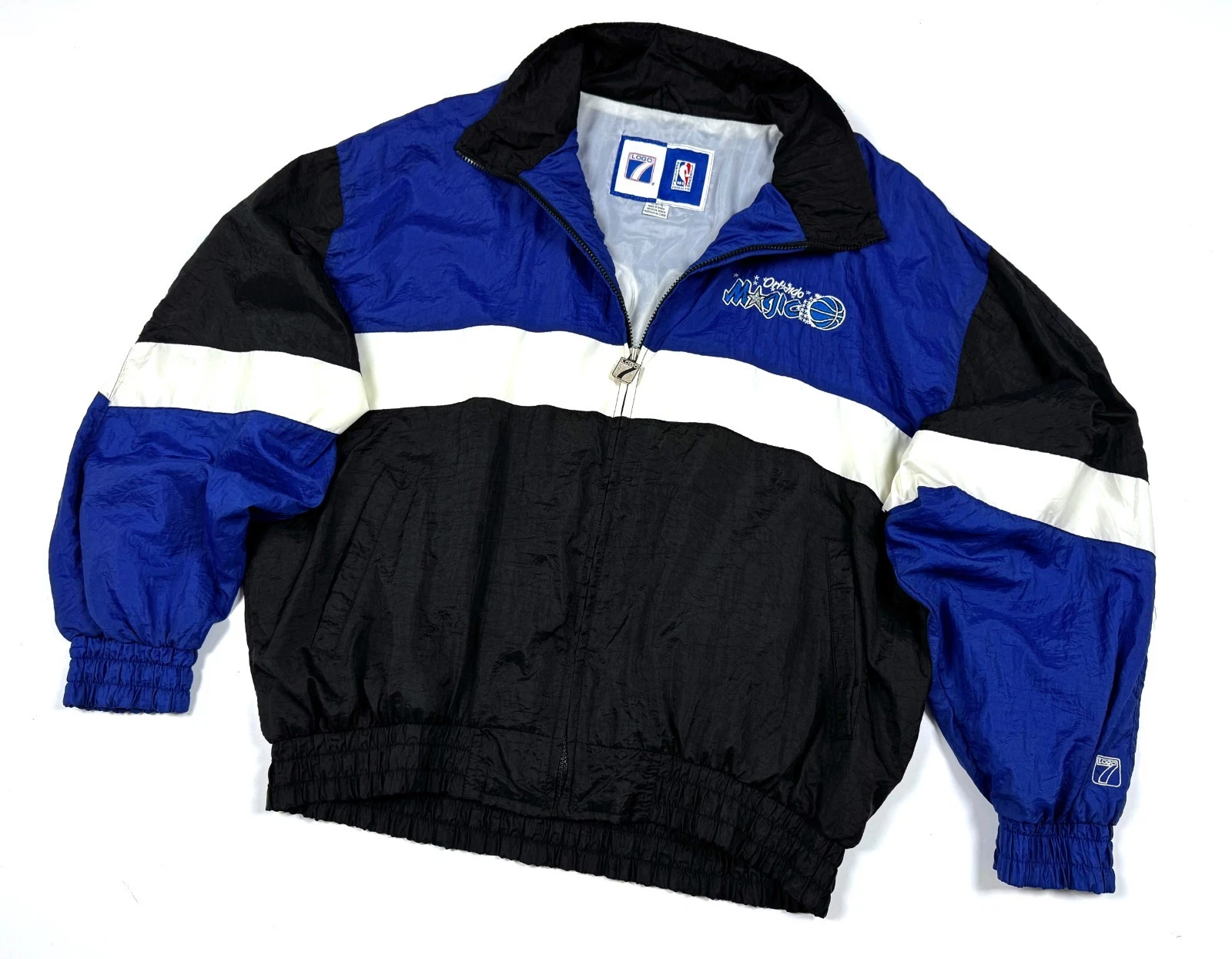 Vintage 90's Men's ORLANDO MAGIC NBA Logo Lightweight Windbreaker Jacket Size XL