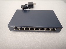 TP-Link TL-SG108 8-Port 10/100/1000 Mbps Gigabit Ethernet Desktop Switch w/adapt