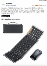 ProtoArc XKM01 Foldable Keyboard and Mouse Combo