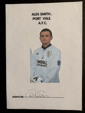 Alex Smith- Port Vale Fc Signed Picture