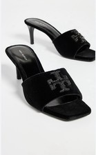 Tory Burch 65mm Eleanor pave mules In Black 10 M