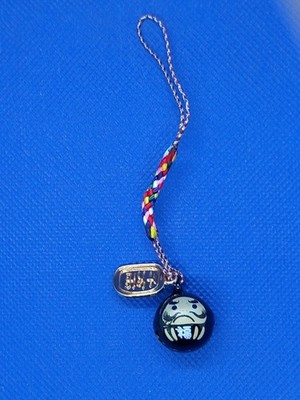 Daruma Windanhänger schwarz (kleine Größe)