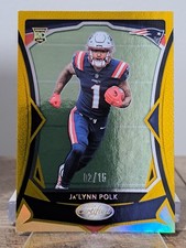 2024 Panini Certified Rookies Ja'Lynn Polk #128 Mirror Gold /15 SSP Rookie