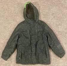 ZeroXposur Zip Up Winter Jacket Green Hooded Size Boys Medium 10-12 Ski Snow