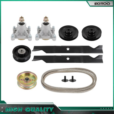 #ad For Husqvarna 46quot; RZ4623 Z246 RZ4619 Deck Rebuild Kit Blade Spindle Belt $98.48