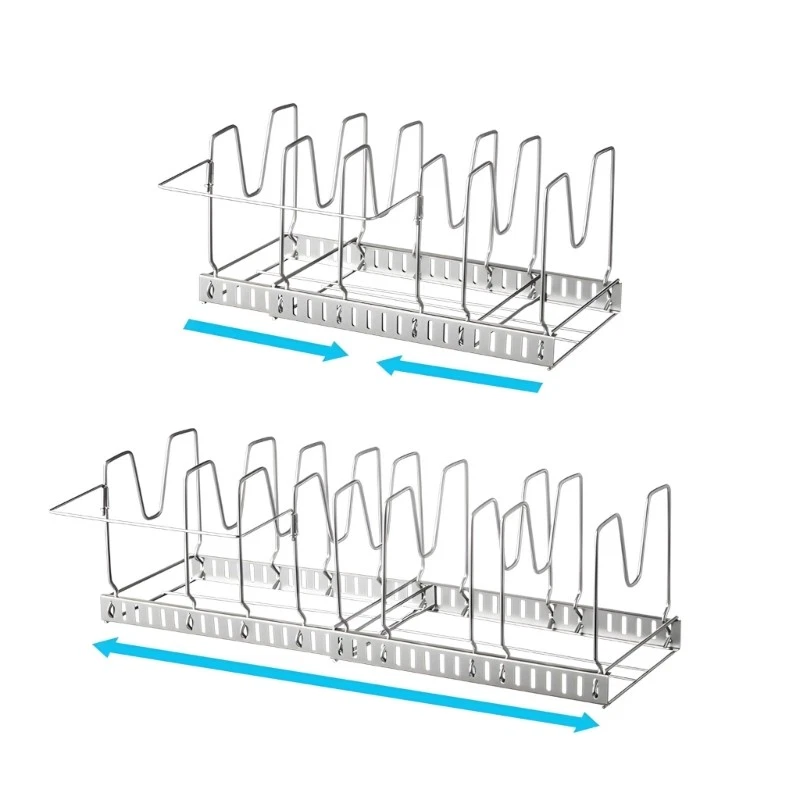 Multiple Functional Steel Kitchen Organizers for Pot Utensils Storage