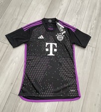 F.C. Bayern Munchen Adidas 23/24 Aeroready Away Black Jersey Men's HR3719 Sz Sm