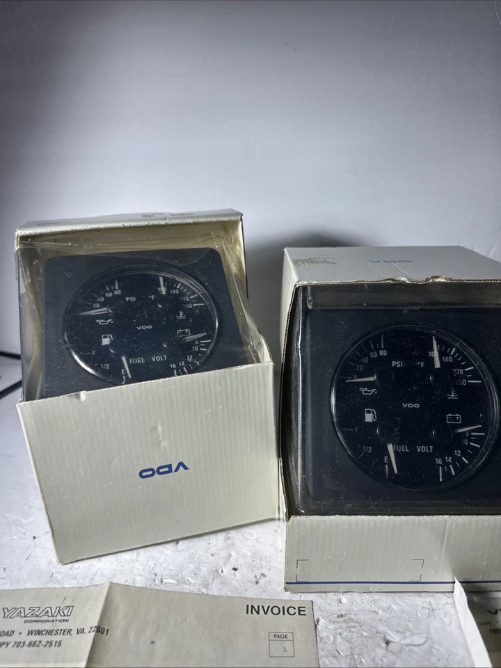 Lot 2 VDO  4 IN 1 Gauge Cluster (3) - Image 2 of 4