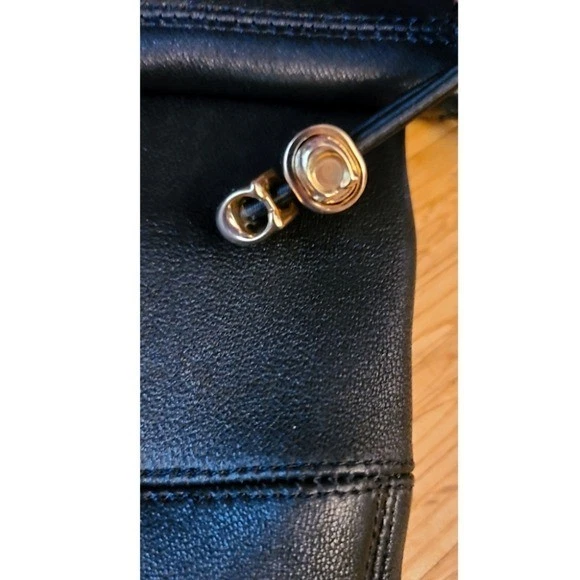 Nueva Bota Coach Jolie en Cuero Negro Sobre la Rodilla Talla 6 Grunge Gótica Foto 4 de 4