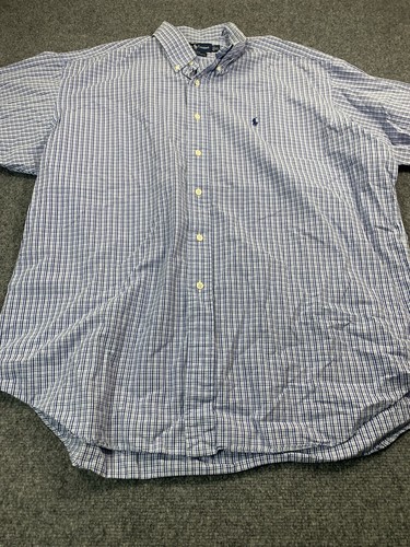 Polo Ralph Lauren Shirt Mens XL Blue Check Long Sleeve Button Up Casual - Picture 5 of 20