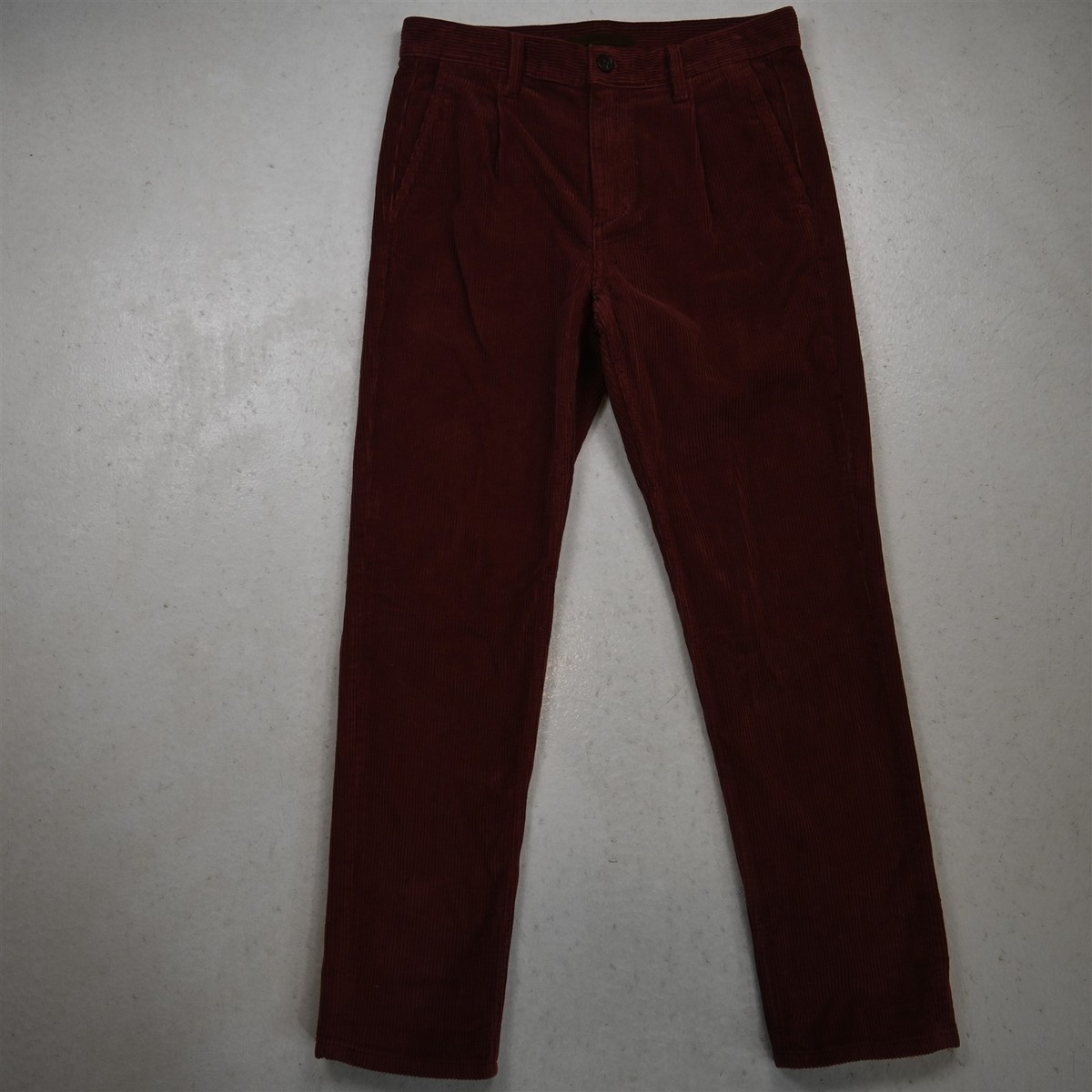Joes 30x30 Red Pink Wide Wale Corduroy Pleated Slim Mens Pants | eBay