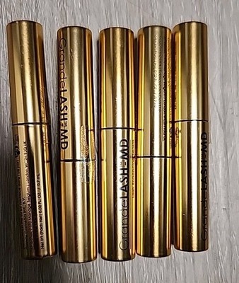 Lot of 5 Grande LASH-MD Grande Lash Enhancing Serum Sample Size .02 oz  .7ml