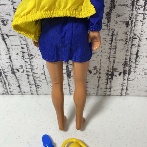 1995 Ken Doll In Lifeguard Fashion Trunks Jacke Pfeife Lebensretter Sandalen - Bild 7 von 7