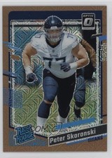 2023 Donruss Optic Rated Rookie Bronze Mojo Prizm 20/35 Peter Skoronski 13ql