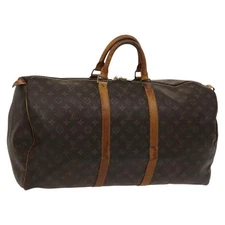 LOUIS VUITTON Monogram Keepall 55 Boston Bag M41424 LV Auth am8247