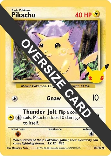 Pikachu 58/102 Jumbo Cards