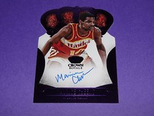2013-14 Crown Royale MAURICE CHEEKS #236 Purple Autograph SP/25 76ers - Hawks 