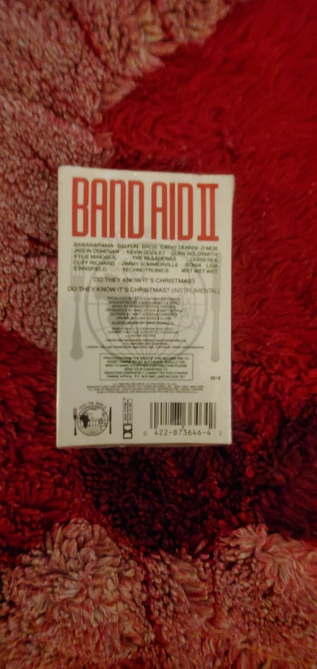 Band Aid II cassette single 1989 sealed Very RARE US version NOT COMMON UK ONE - Image 2 of 3