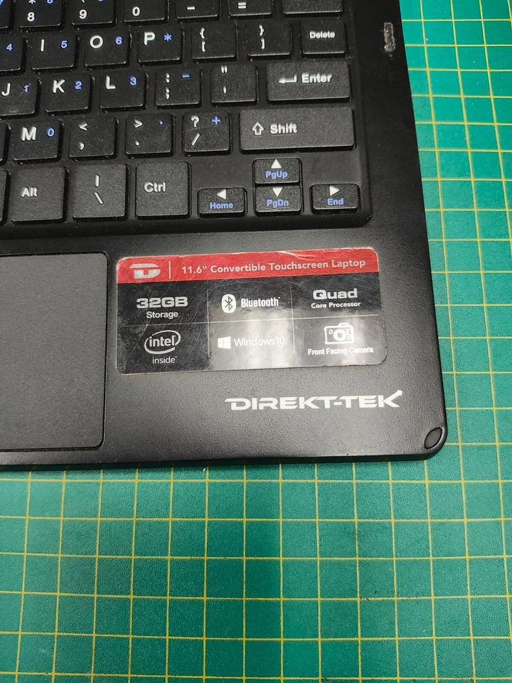 PEÇAS DE LAPTOP Direct-Tek DTTAB2IN1-116-1-BK 11,6" TELA SENSÍVEL AO TOQUE - LIGA / PEÇAS - Imagem 3 de 4