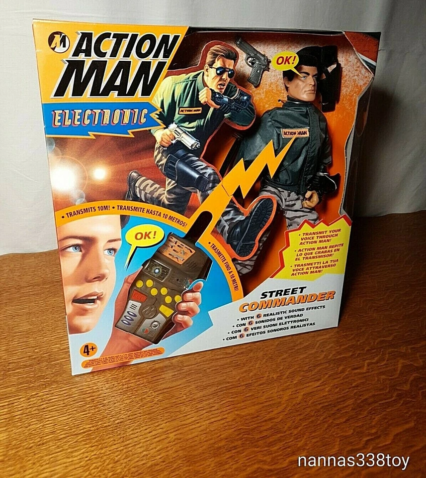 Hasbro Action Man STREET COMMANDER ELECTRONIC TRANMIT VOICE MISB SEALED 90'S - Immagine 2 di 4