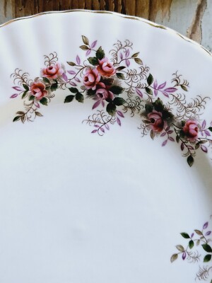 Ciotola Royal Albert Old Country Roses - Porcellana Bone China 16cm, Design Rose Inglesi, Bianco E Oro - Foto 4