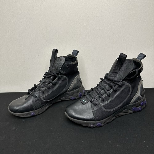 Nike React Ianga Triple Black 2019 - AV5555-002 Men’s Size 10.5 - EXCELLENT