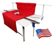 110V New Model Fabric Cloth Cutter With 86.6" Rack and Digital Counter USA