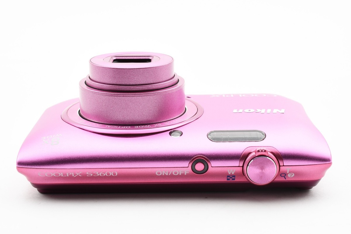 Nikon COOLPIX S3600 20.1MP Compact Digital Camera Pink From Nikon COOLPIX S3600 20.1MP Compact Digital Camera Pink From