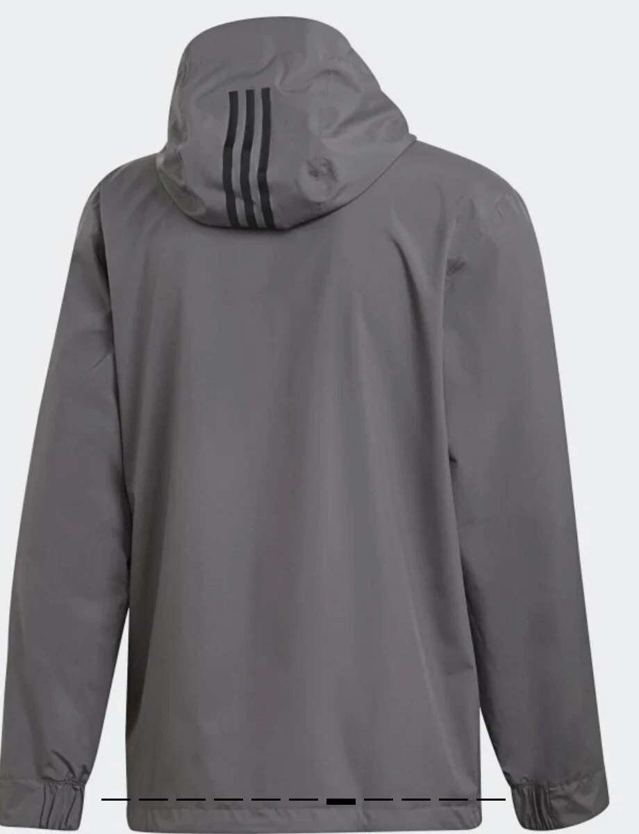 adidas men's basic 3 stripes rain rdy jacket