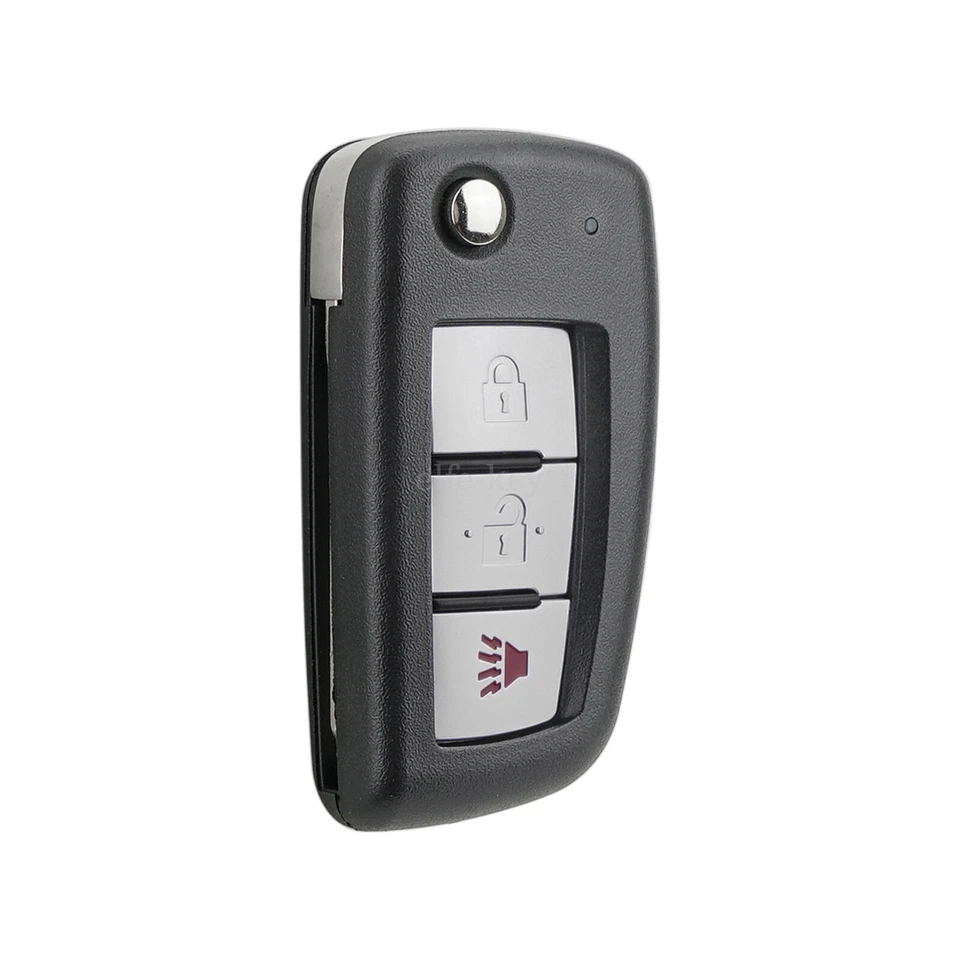 Estojo de chave de carro com controle remoto de substituição 3 botões + lâmina flip para Nissan Rogue 2014-2020 - Imagem 4 de 4