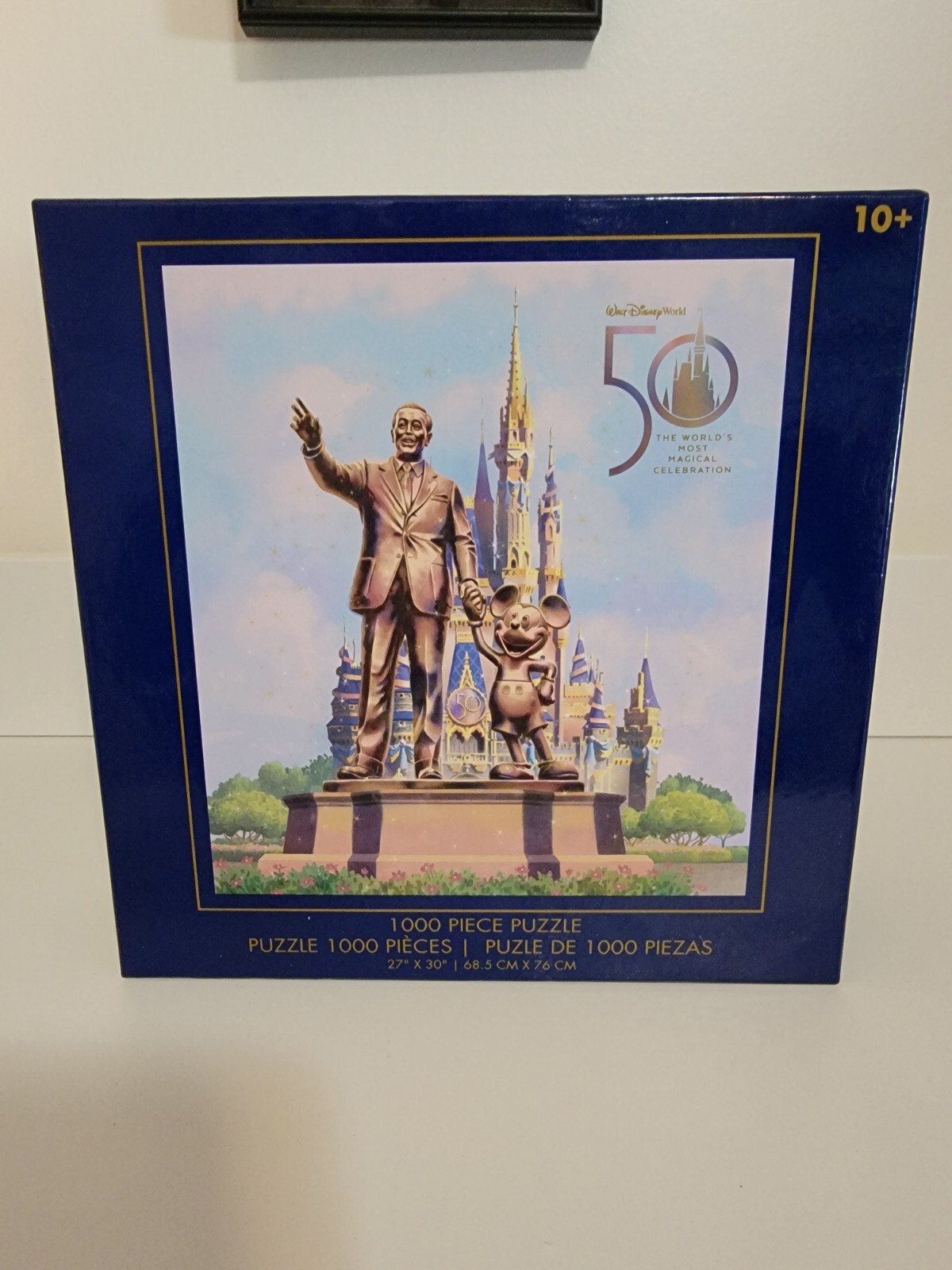Disney Parks WDW 50th Anniversary Walt and Mickey Partners Jigsaw Puzzle 1000 Pieces New