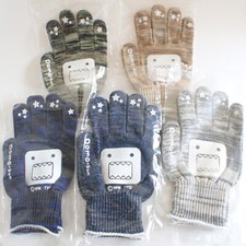 Domo kun NHK Work Gloves Anti-slip coating Japan One size Unopened RARE F/S