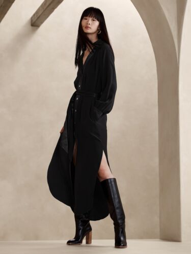 Banana Republic S T Small Tall Felisa Midi Shirtdress NEW! #799928 - Picture 3 of 3