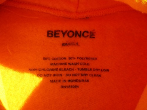 Beyonce Hoodie Womens Small Coachella Formation Tour Crest Patch Yellow Golden - Picture 5 of 9