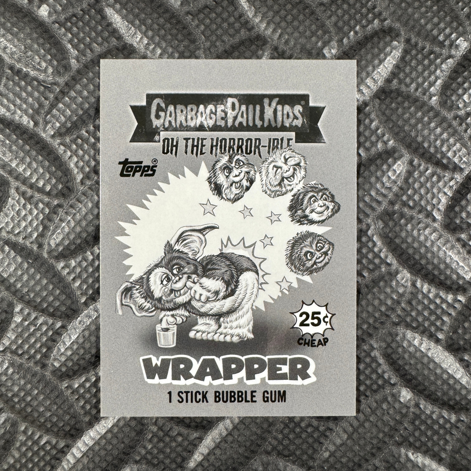 2024 Garbage Pail Kids Oh The Horror-ible Wave 5 Wrapper Card 23 Geddy Wet Collectible