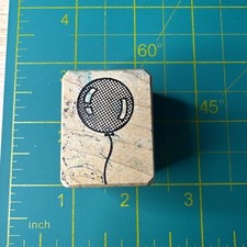 Any Transfer B Balloon Wood Mounted Rubber Stamp