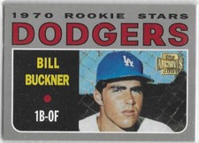 BILL BUCKNER LOS ANGELES DODGERS 2001 TOPPS ARCHIVES BASEBALL CARD