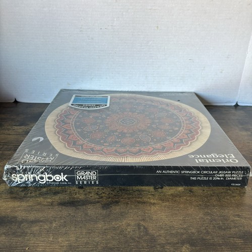 RARE Springbok Circular Jigsaw Puzzle Grand Master Series Oriental Elegance 500+ - Picture 8 of 12