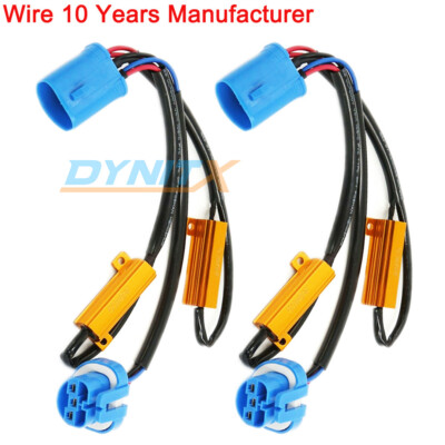Wiring LED Resistor Canceler Error Decoder 9007 HB5 Head Light Flickering Fix