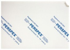 3mm White Perspex Acrylic Sheet Cast Gloss Plastic Panels [A7 A6 A5 A4]
